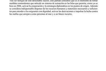 Texto de la moción de Juntos por Telde sobre la crisis migratoria en Canarias/TA.